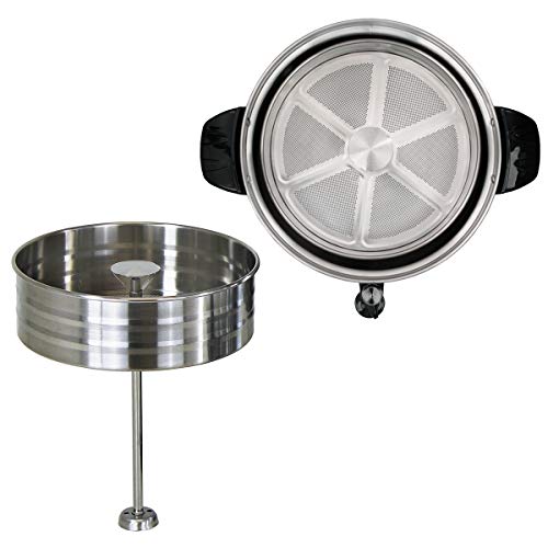 Beeketal 'BGK16' Gastro Rundfilter Kaffeemaschine 16 Liter, Edelstahl Filterkaffeemaschine doppelwandig mit 2 Heizsystemen (Brühen/Warmhalten), Füllstandsanzeiger und rosftreiem Permanent-Filter