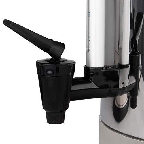 Beeketal 'BGK16' Gastro Rundfilter Kaffeemaschine 16 Liter, Edelstahl Filterkaffeemaschine doppelwandig mit 2 Heizsystemen (Brühen/Warmhalten), Füllstandsanzeiger und rosftreiem Permanent-Filter