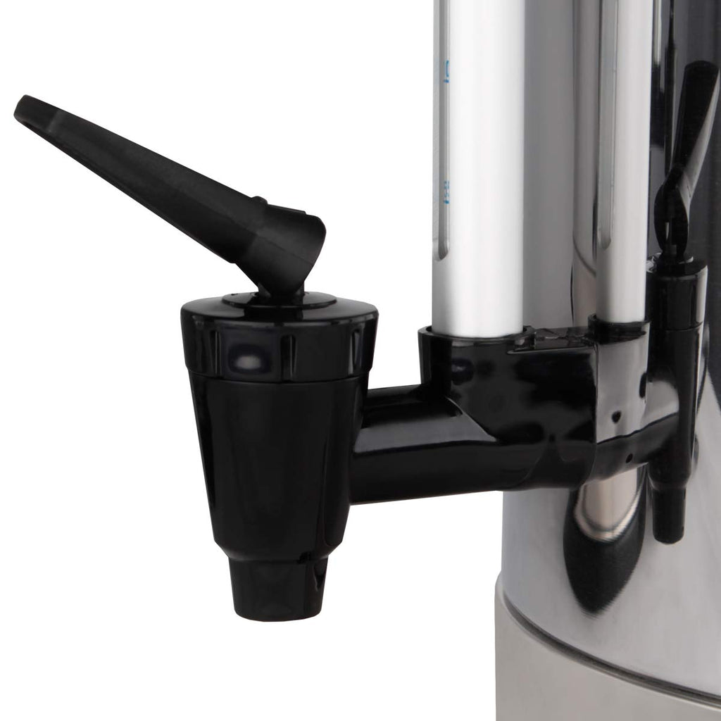 Beeketal 'BGK16' Gastro Rundfilter Kaffeemaschine 16 Liter, Edelstahl Filterkaffeemaschine doppelwandig mit 2 Heizsystemen (Brühen/Warmhalten), Füllstandsanzeiger und rosftreiem Permanent-Filter