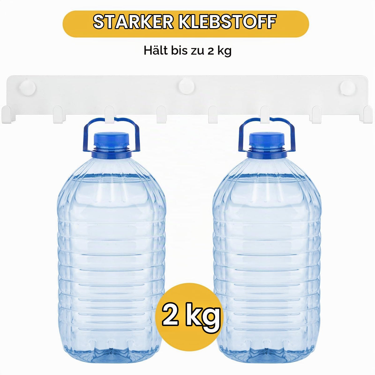 1 x Schlüsselbrett mit 10 Haken, Weiß Schlüsselhalter für Wandhaken, Schlüsselhaken, Schlüsselboard, Schlüsselleiste für Küche Schlafzimmer Wohnzimmer Badezimmer Schlüssel Wandlagerung Organizer
