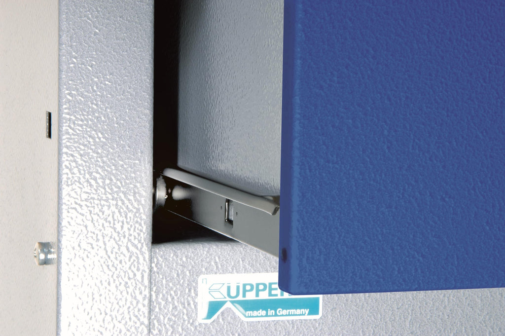 Küpper Werkbank 12577, 170 x 60 x 84 cm, 6 Schubladen, 1 Tür, 300 kg Traglast, 30 mm Massive Buchenarbeitsplatte