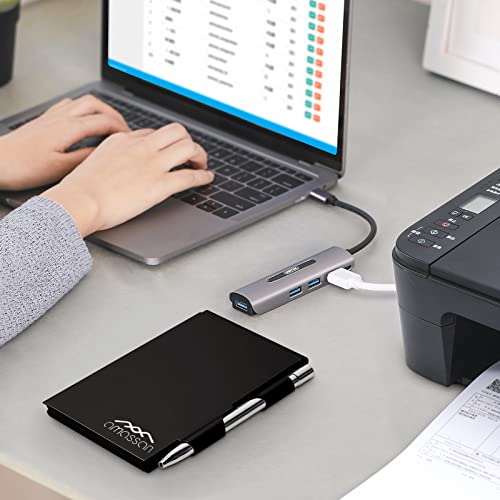 amassan Kleines Notizbuch aus Metall, Mini-Notizblock, kleiner Taschen-Notizblock aus Aluminium mit Mini-Metallstift und 60-Seiten-Blättern - Notizbücher Notizblöcke (Black)