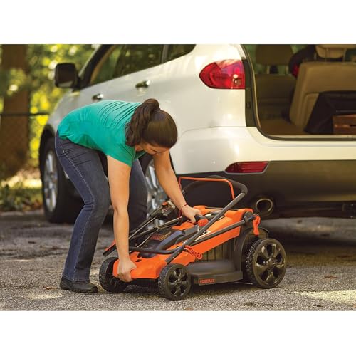 BLACK+DECKER 2000W 3-in-1 Elektro-Rasenmäher (48 cm Schnittbreite, 50 L Grasfangbehälter, 7-fache Schnitthöhenverstellung, ideal für große Rasenflächen) LM2000-QS