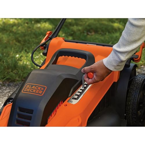 BLACK+DECKER 2000W 3-in-1 Elektro-Rasenmäher (48 cm Schnittbreite, 50 L Grasfangbehälter, 7-fache Schnitthöhenverstellung, ideal für große Rasenflächen) LM2000-QS