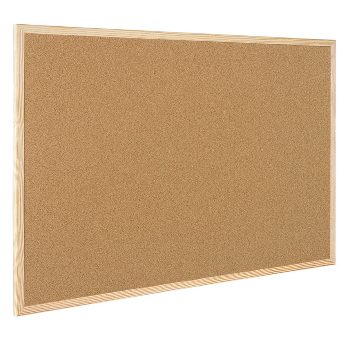 Raylu Paper® - Natürliche Korkplatte mit Rahmen aus Kiefernholz, Pinnwand mit Markierungen und Montageset. (40 x 30 cm)