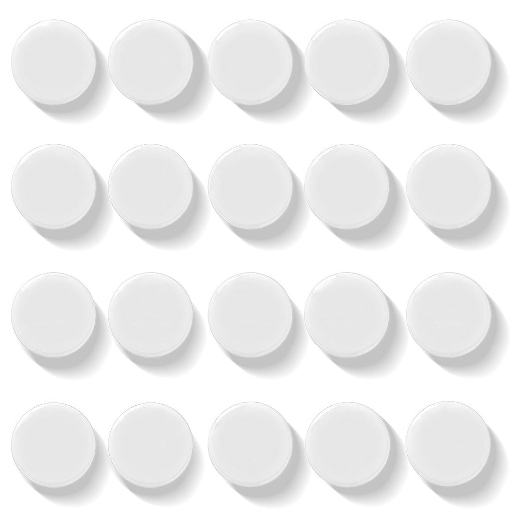 20 Stück Magnete für Magnettafel Magnete, Kühlschrankmagnete, Whiteboard Magnete (Weiß)