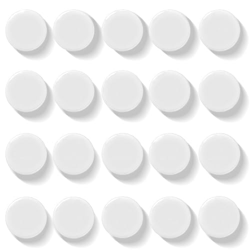 20 Stück Magnete für Magnettafel Magnete, Kühlschrankmagnete, Whiteboard Magnete (Weiß)