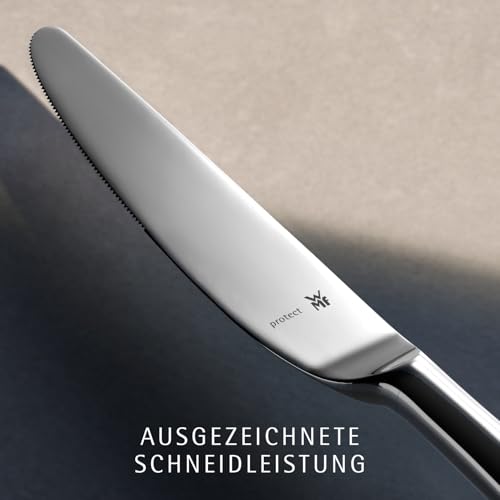 WMF Kent Plus Edelstahl Besteck Set 6 Personen, Essbesteck Set 30 teilig, Hohlheftmesser, Cromargan protect poliert, kratzbeständig, spülmaschinenfest