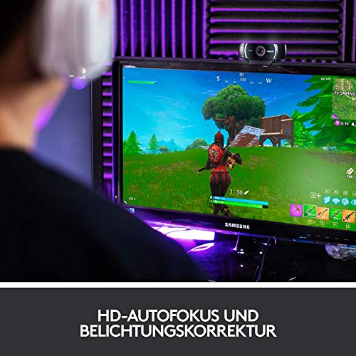 Logitech C922 PRO Webcam mit Stativ