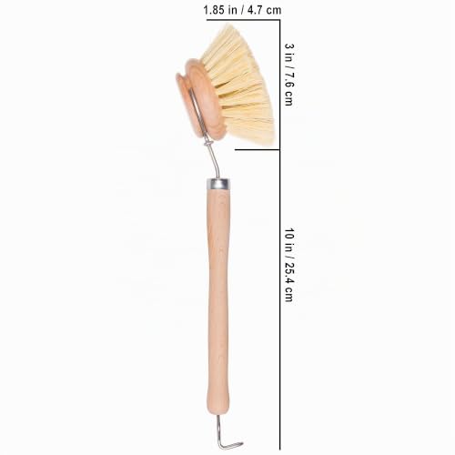 Spülbürste, Bürste aus Holz und mit Fibre