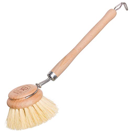 Spülbürste, Bürste aus Holz und mit Fibre