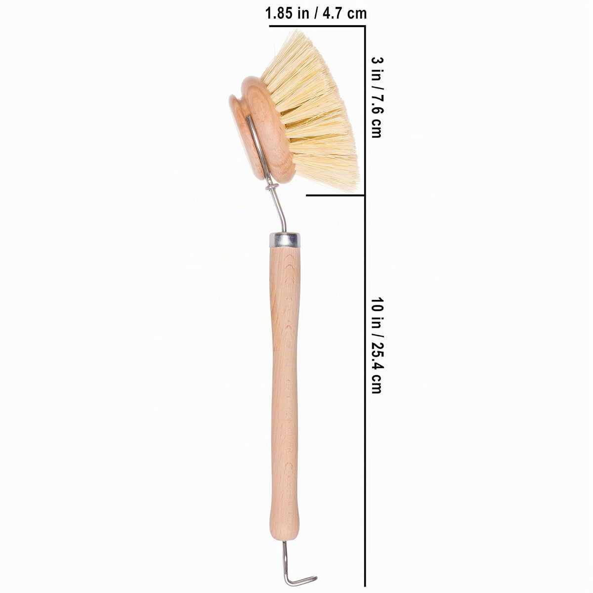 Spülbürste, Bürste aus Holz und mit Fibre