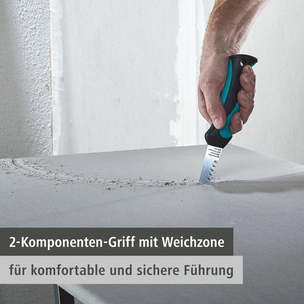 wolfcraft Hand-Stichsäge für Gipskarton - Trockenbausäge & Gips-Säge