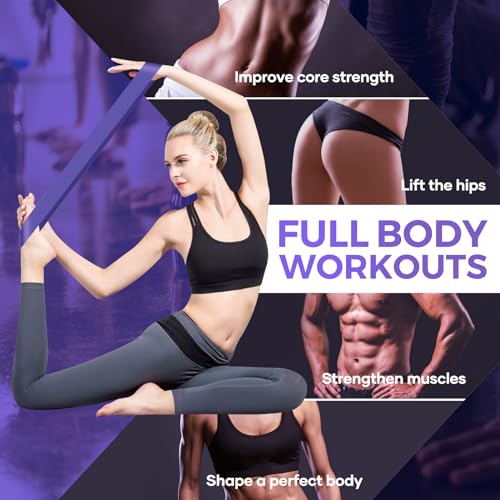 Fokky Fitnessbänder [5er Set], 100% Naturlatex Resistance Bands