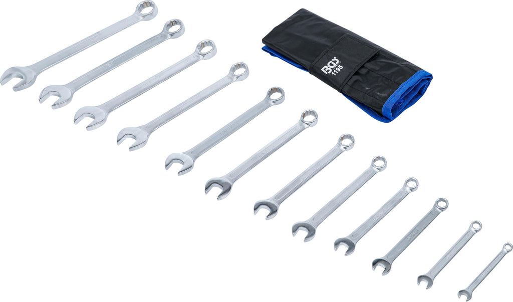 BGS 1195 | Maul-Ringschlüssel-Satz | Zollgrößen SW 1/4" - 15/16" | 12-tlg.