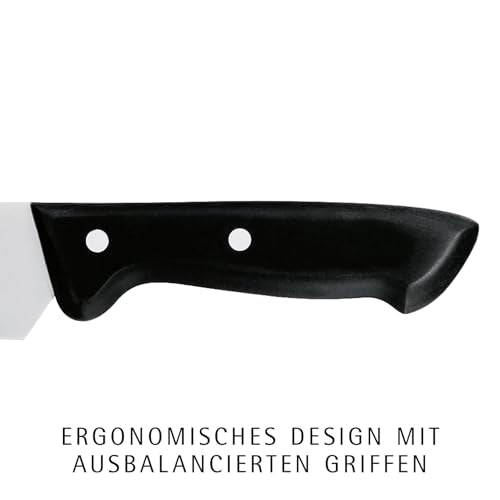 WMF Classic Line Messerblock mit Messerset 7-teilig, bestückt, 5 Messer, Wetzstahl, Buchenholz-Block, Spezialklingenstahl, schwarz