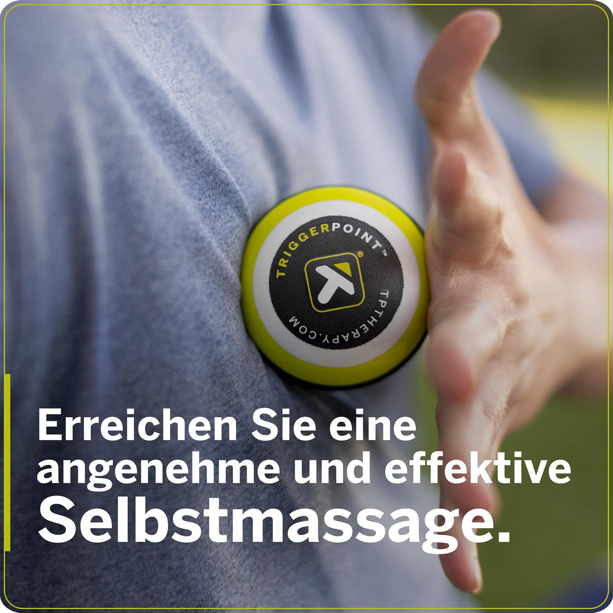 TRIGGERPOINT MB1 Massageball, Gezielte Muskelentspannung, Tragbare Selbstmassage, Muskel- und Bindegewebsmassage Massage, Grün, 2.6''/5cm