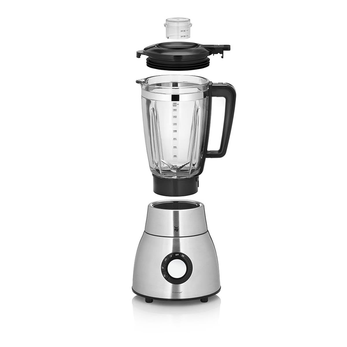 WMF Kult Pro Standmixer, 25.000 U/min, 1.400 Watt, Glasbehälter 1,8 l, Mixer Hochleistungsmixer, Smoothie-, Ice Crush- und Intervall-Funktion
