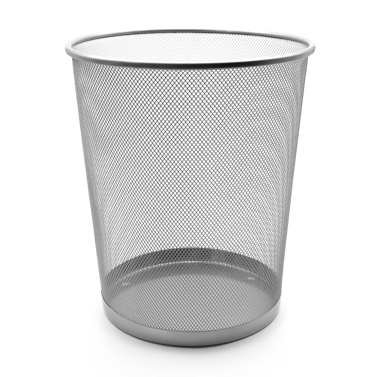 BigDean Papierkorb Mülleimer Silber 20L Draht vielseitiger Mülleimer