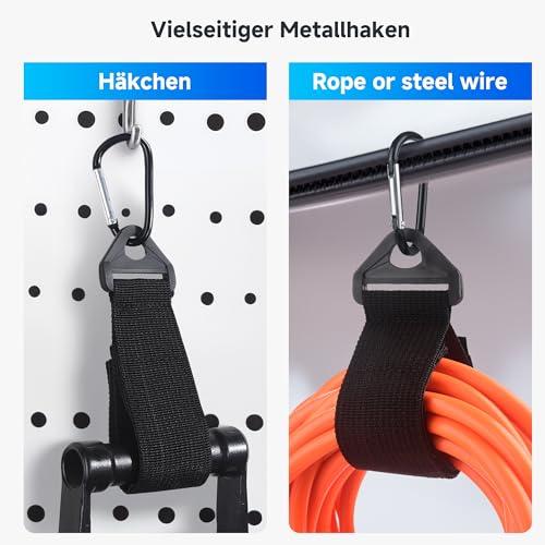 Cable Matters 5er-Pack Schwerlast Klett Kabelbinder, 3,8 cm