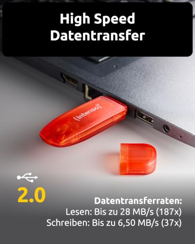 Intenso Rainbow Line 128 GB USB-Stick USB 2.0 Rot