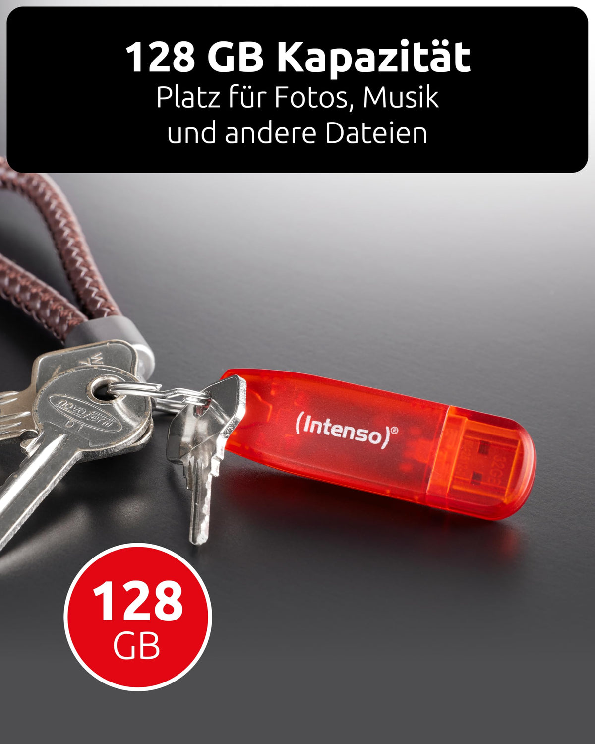 Intenso Rainbow Line 128 GB USB-Stick USB 2.0 Rot