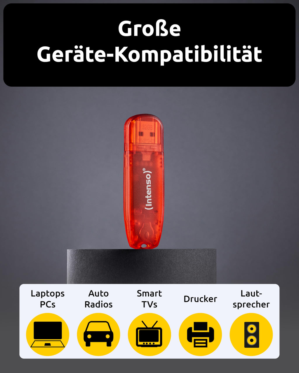 Intenso Rainbow Line 128 GB USB-Stick USB 2.0 Rot
