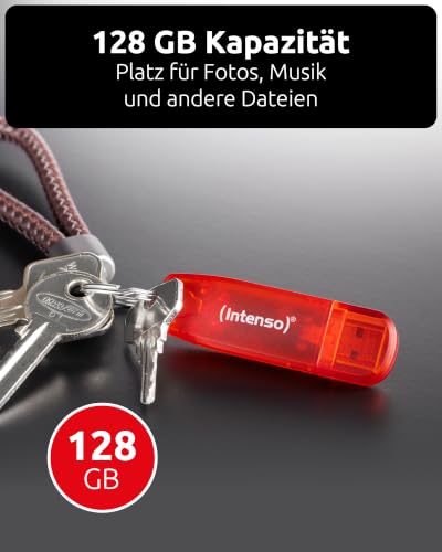 Intenso Rainbow Line 128 GB USB-Stick USB 2.0 Rot