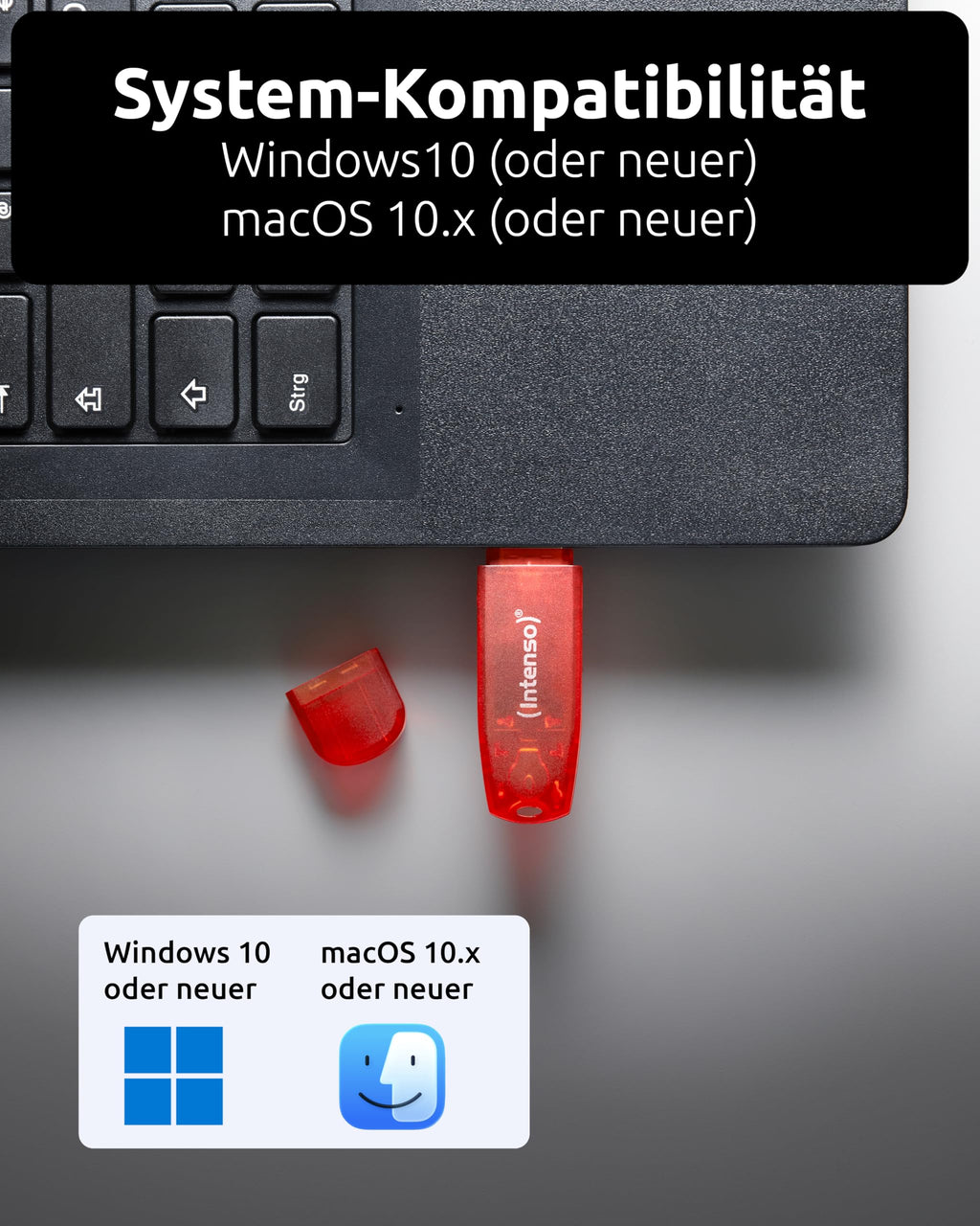 Intenso Rainbow Line 128 GB USB-Stick USB 2.0 Rot