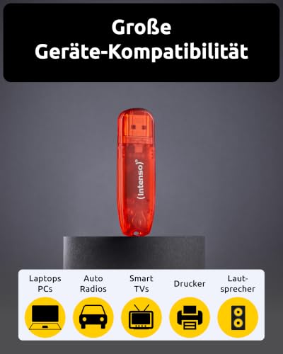Intenso Rainbow Line 128 GB USB-Stick USB 2.0 Rot