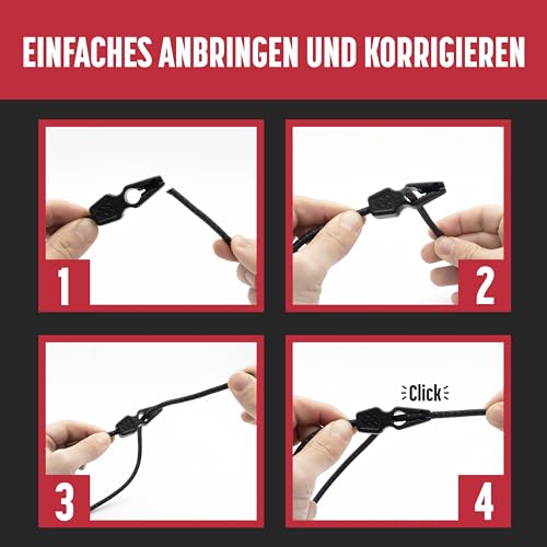 Magma Pack 4 elastische Spanngurte 50cm | Gepäckspanner für Warntafel Italien und Spanien Befestigung Schildern, Fahrrädern, Motorrädern, Leinwände Befestigung Schild Fahrrad Fahrradträger | Länge