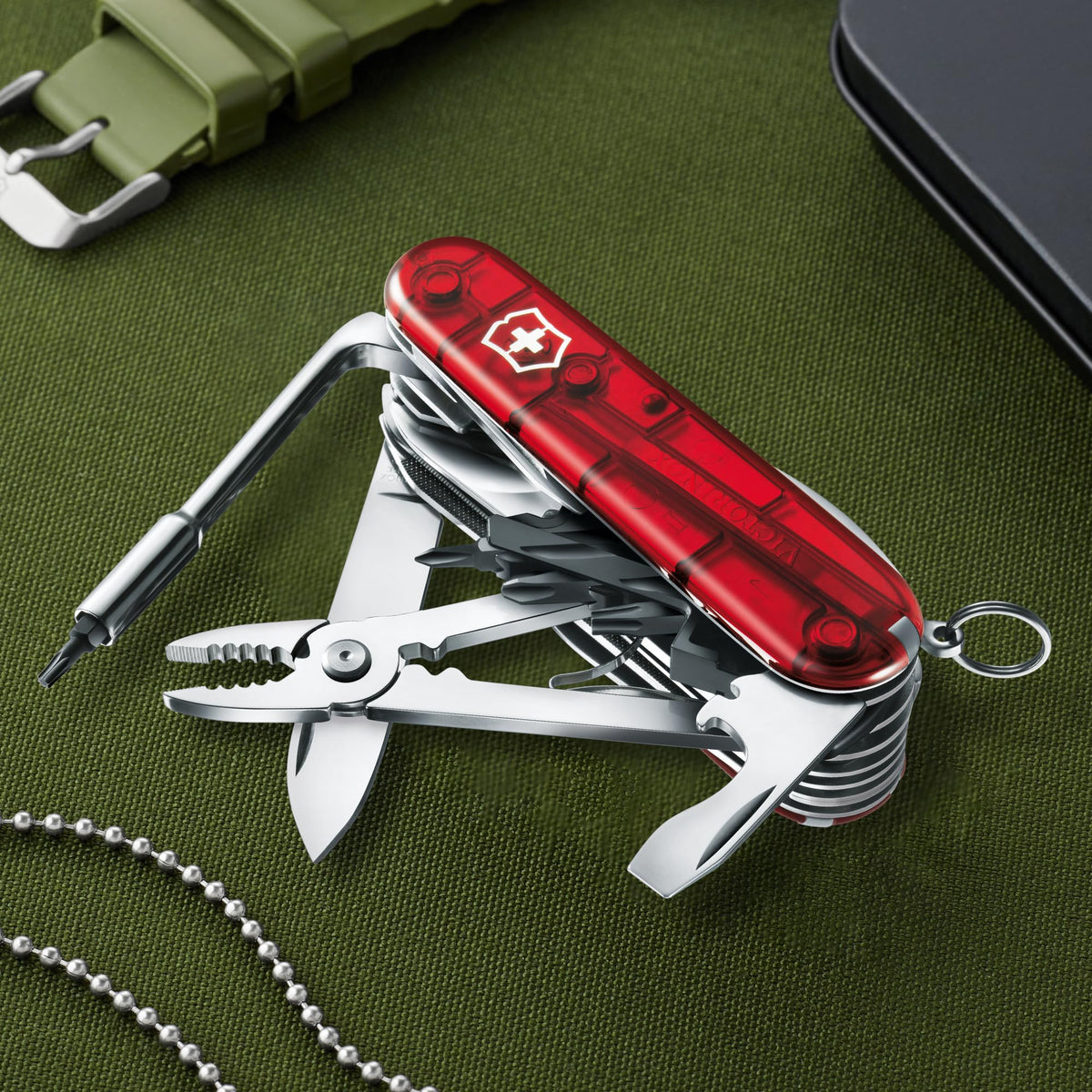 Victorinox Schweizer Taschenmesser Cyber Tool L, Multitool 39 Funktionen