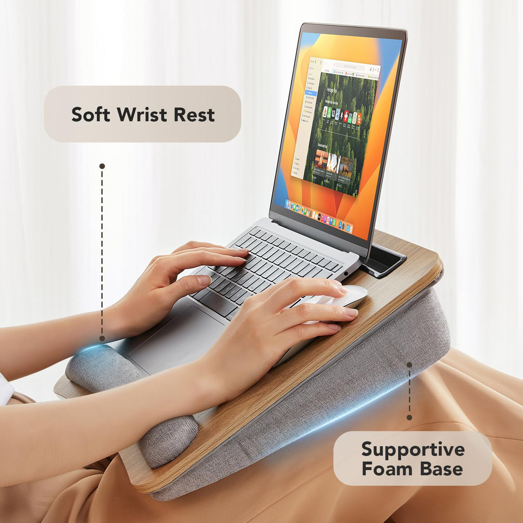 HUANUO Laptopkissen mit Schaumstoffpolsterung für 15,6-Zoll-Notebooks