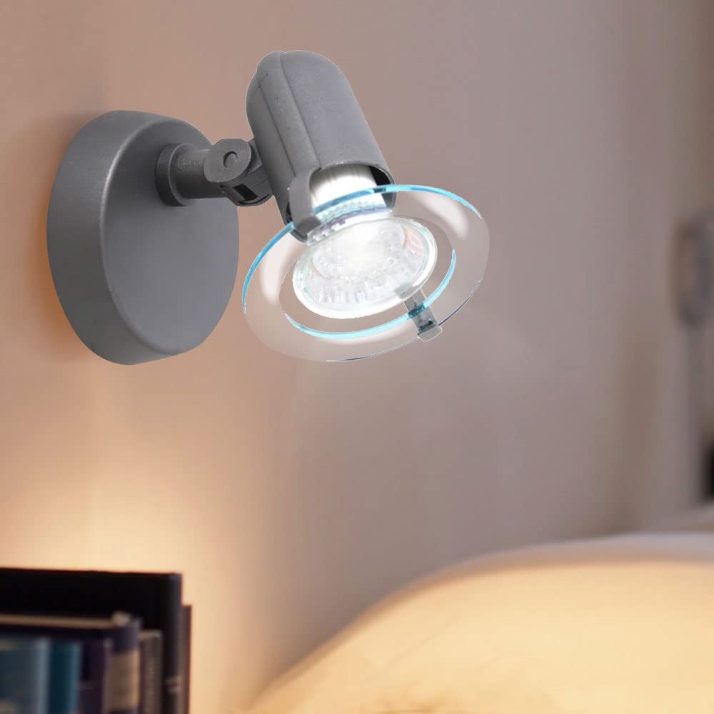 BRILONER 2er Set Wand Lampe Esszimmer Wandstrahler beweglich 1x E14 Fassung Spot Büro Diele