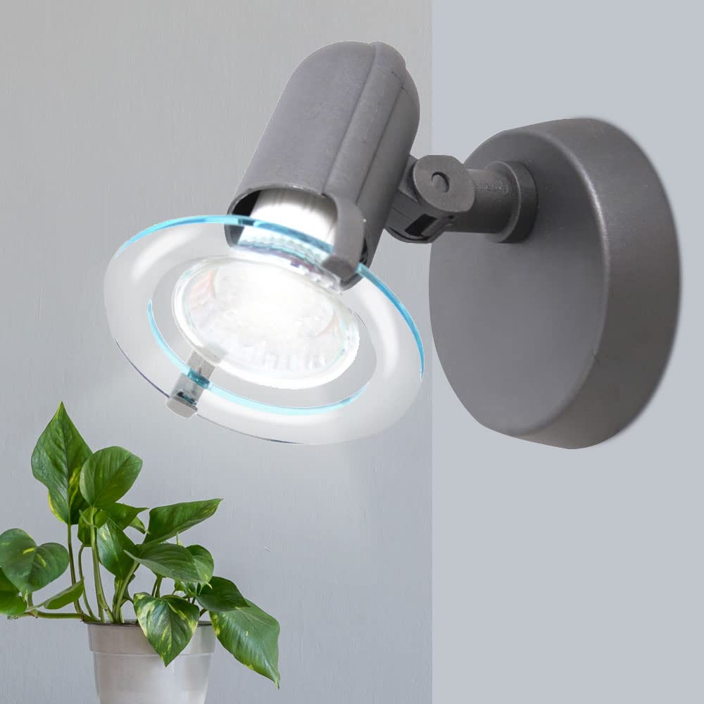 BRILONER 2er Set Wand Lampe Esszimmer Wandstrahler beweglich 1x E14 Fassung Spot Büro Diele