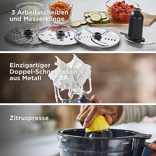 Kenwood MultiPro Compact - Küchenmaschine 800W 2,1L Schüssel 9 Zubehörteile