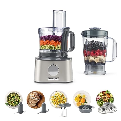 Kenwood MultiPro Compact - Küchenmaschine 800W 2,1L Schüssel 9 Zubehörteile