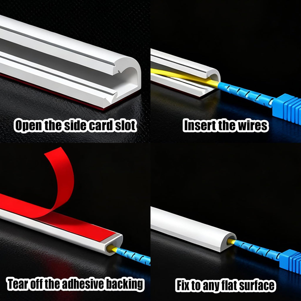 kabelkanal weiß selbstklebend kabelkanal flexibel weiß mini kabelkanal Kabelleiste Kabeltunnel rund,Cable Hider,Kabelkanäle für alle Netzkabel in Haushalt 2M