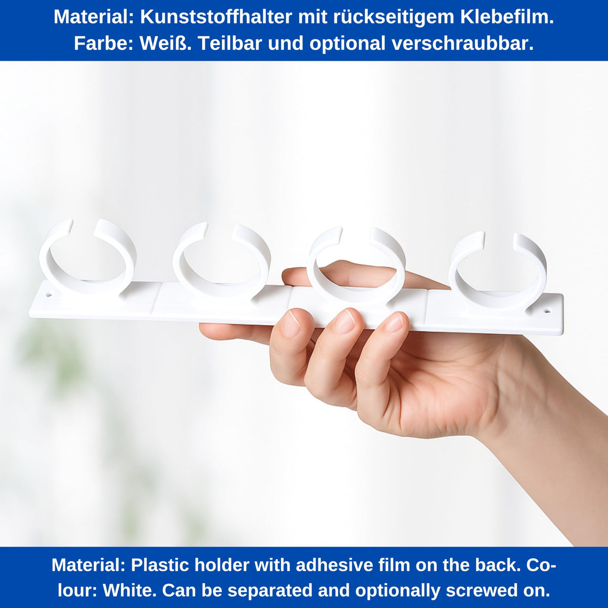 Gewürze Organizer zum Kleben, für bis 16 Gewürzdosen, Weiss, für Gewürz-Streuer mit Ø 33 - 45 mm und max. 150 Gramm, Gewürz Halterung für Gewürzgläser, Schrankeinsatz Gewürzregal, Glashalter Schrank