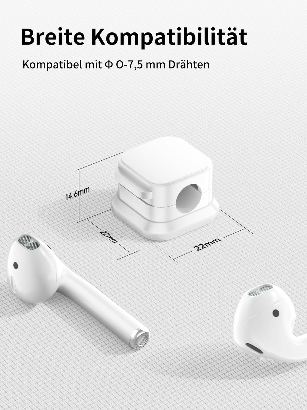6 Stück Kabelhalter Schreibtisch, Kabelorganizer, Kabelclips Magnetisch