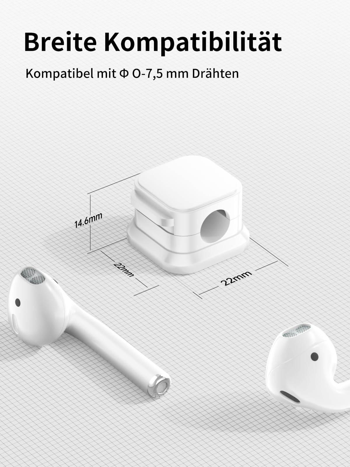 6 Stück Kabelhalter Schreibtisch, Kabelorganizer, Kabelclips Magnetisch