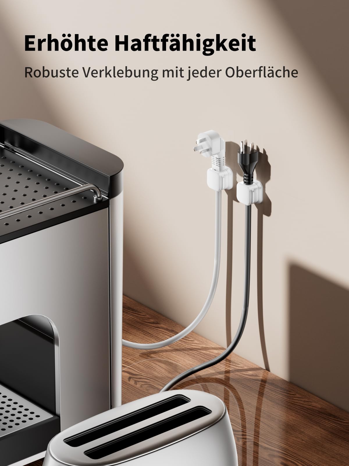 6 Stück Kabelhalter Schreibtisch, Kabelorganizer, Kabelclips Magnetisch