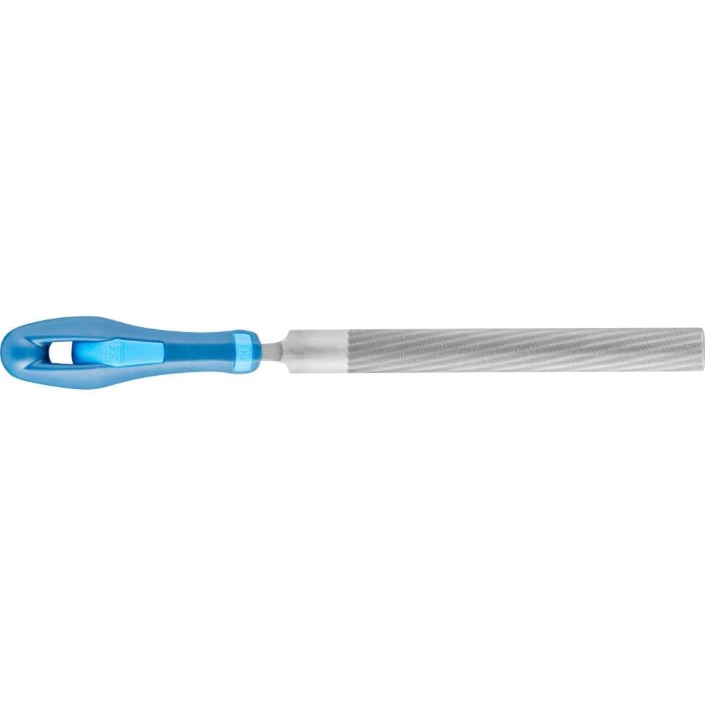 PFERD TOOLS Werkstattfeile Halbrund, 150mm, halbrunde Feile, Kreuzhieb H2 auf zwei Seiten, inkl. Ergonomie-Feilenheft, 11213157 – für universelle Schrupp- und Schlichtarbeiten geeignet