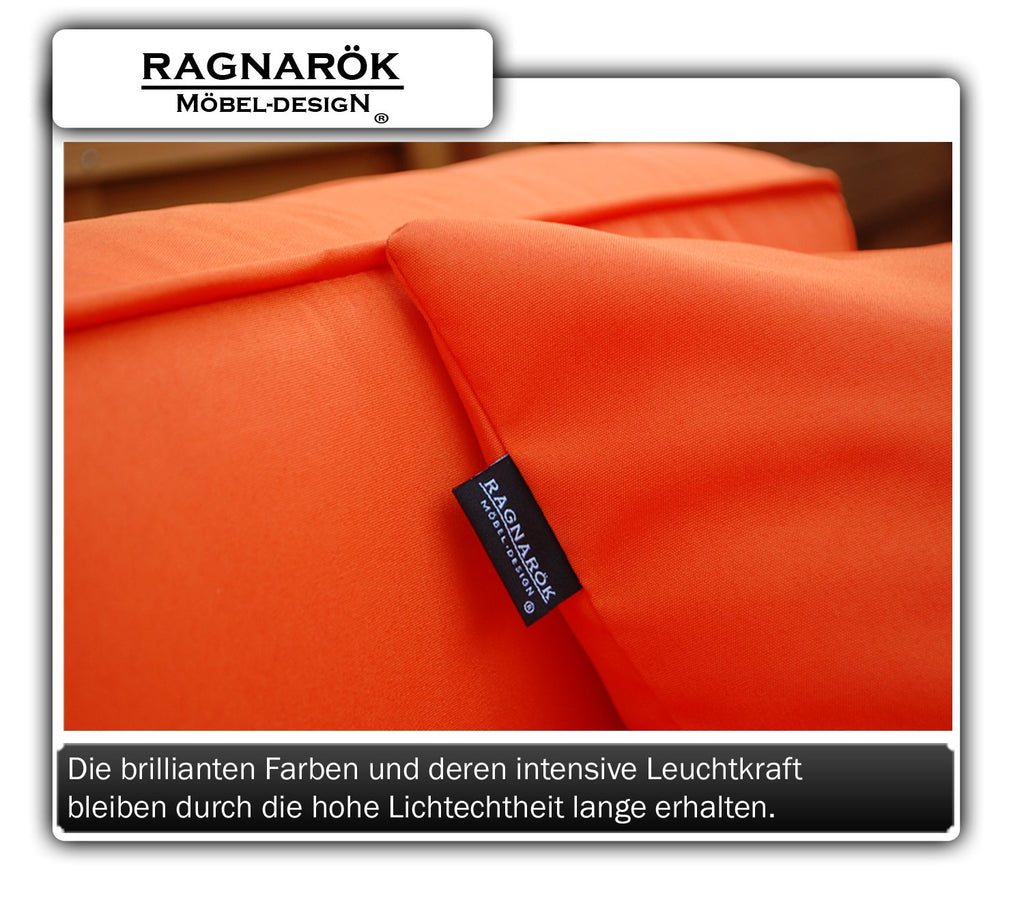 Ragnarök-Möbeldesign PolyRattan Lounge DEUTSCHE Marke - EIGNENE Produktion - 8 Jahre GARANTIE auf UV-Beständigkeit - Garten Möbel Glas Polster schwarz Gartenmöbel Aluminium Sessel Sofa Rostfrei