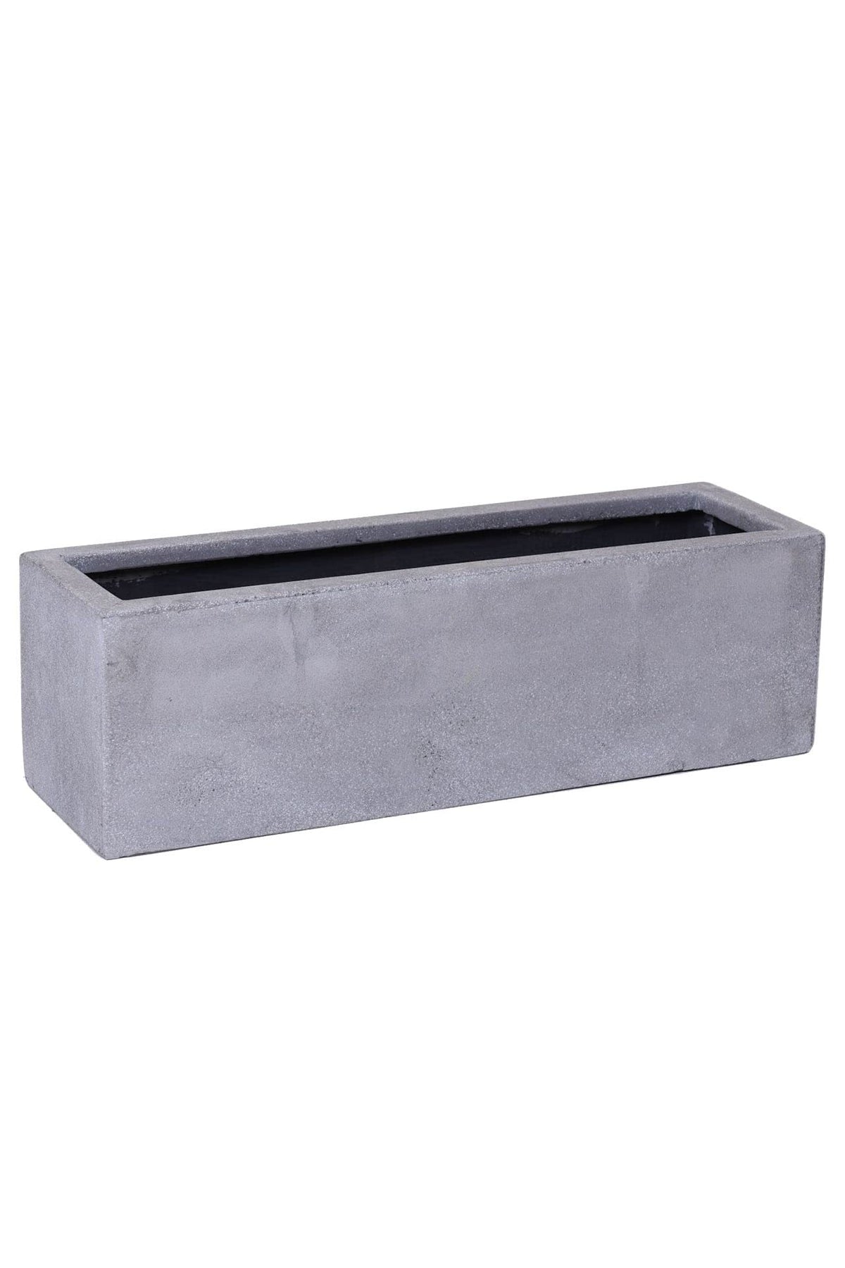 VIVANNO Blumenkasten Flobo - Balkonkasten Beton-Optik Grau - 15x60x17 cm
