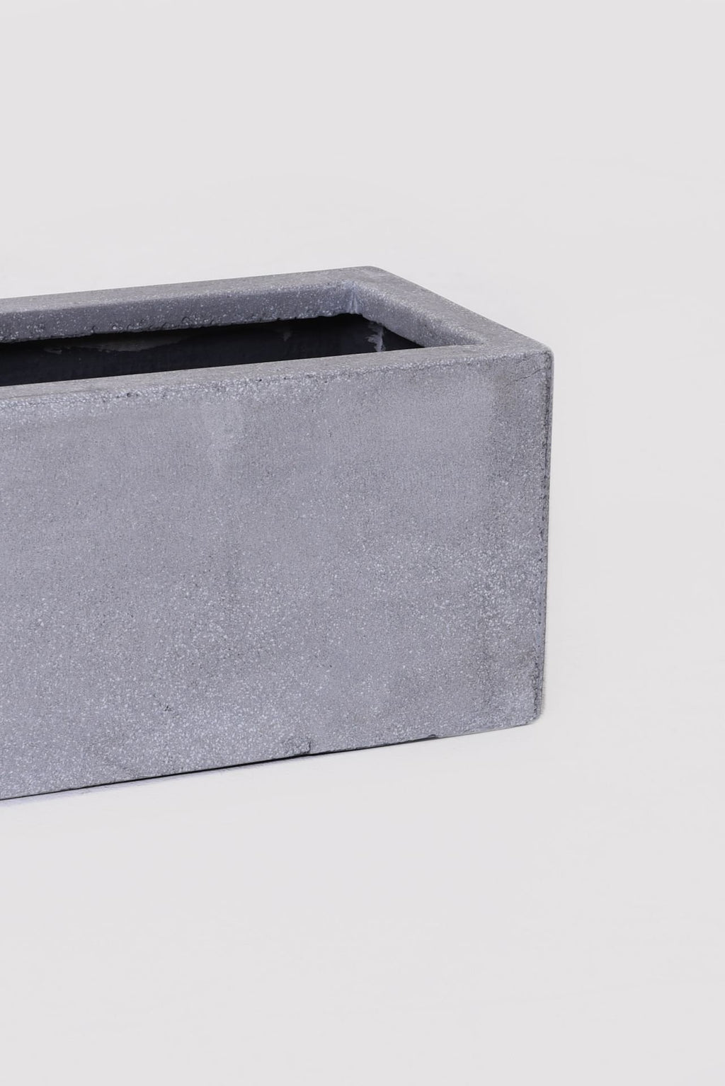 VIVANNO Blumenkasten Flobo - Balkonkasten Beton-Optik Grau - 15x60x17 cm
