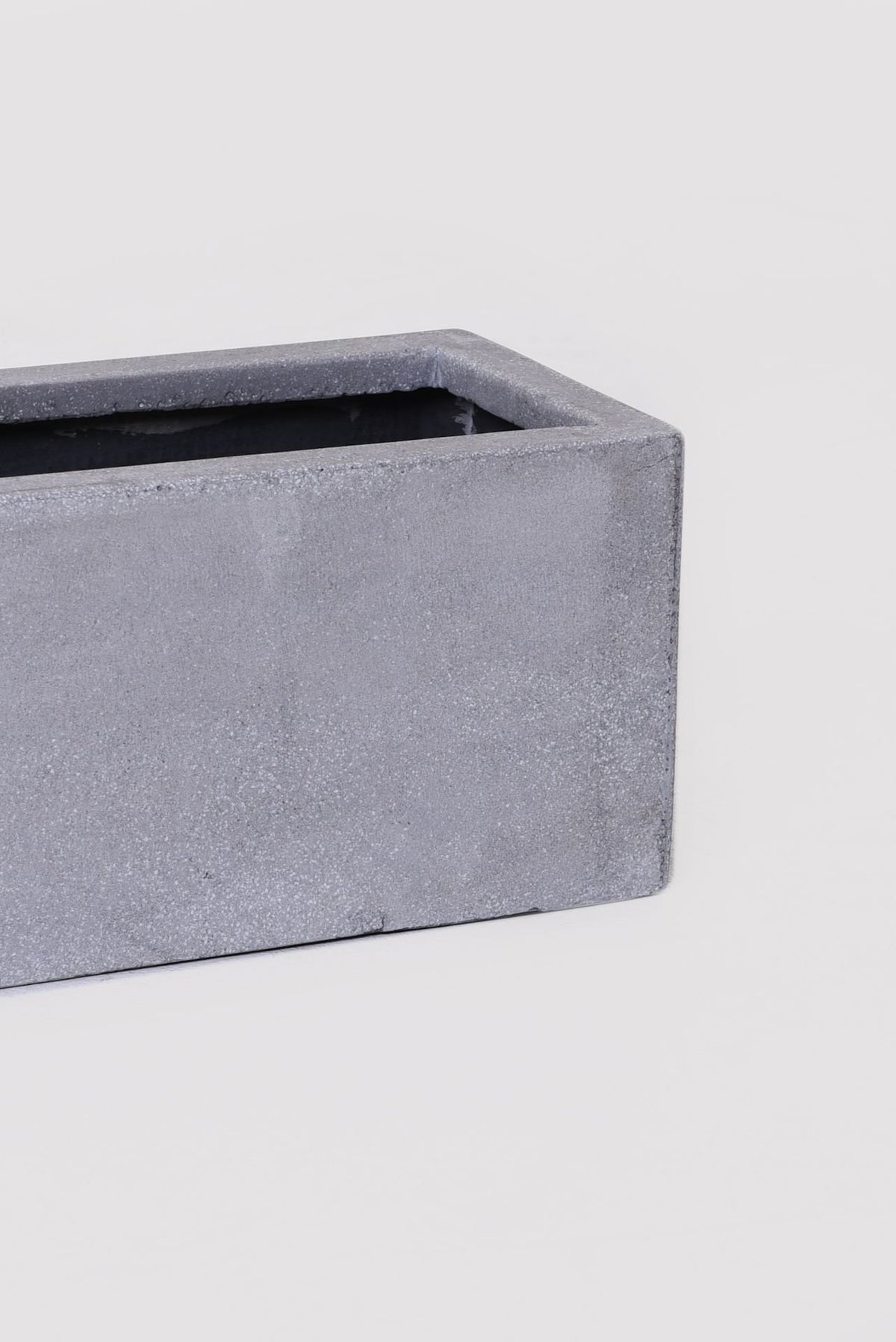 VIVANNO Blumenkasten Flobo - Balkonkasten Beton-Optik Grau - 15x60x17 cm