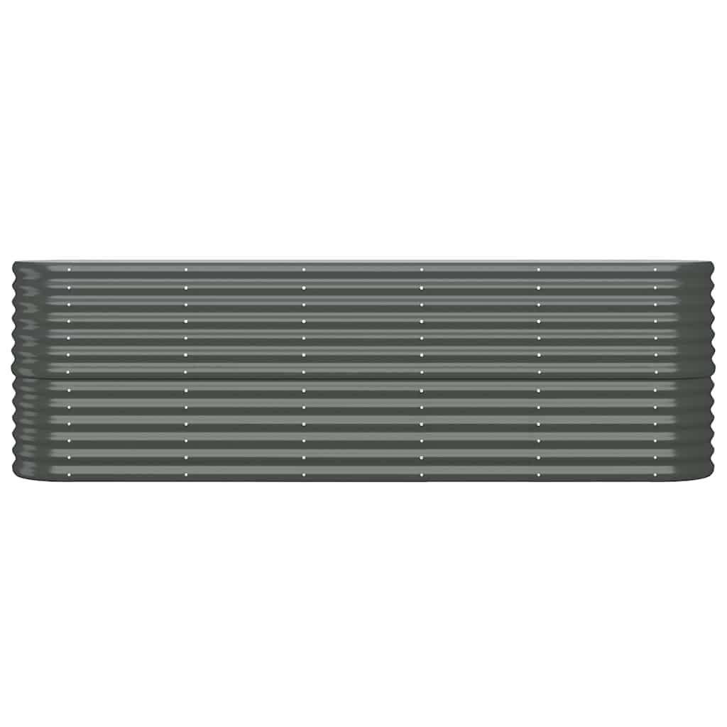 vidaXL Hochbeet Verzinkter Stahl 224x40x68 cm Anthrazit