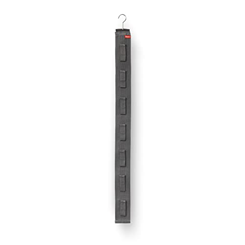 Rayen | Premium Handtaschenhalter | Platzsparend | Für Türen und Schränke | 7 Aufhänger mit Klettverschluss | Strapazierfähiges Material | Inklusive Bügel und Aufhänger | Maße: 95x7.5 cm