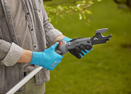 Gardena Akku-Teleskop-Baumschere HighCut 360/18V P4A Ready-to-Use Set: Bis zu 5 m Reichweite, Schwenkbarer Schneidkopf, Ergonomisch, LED-Anzeige, Kabellos (14776-20)